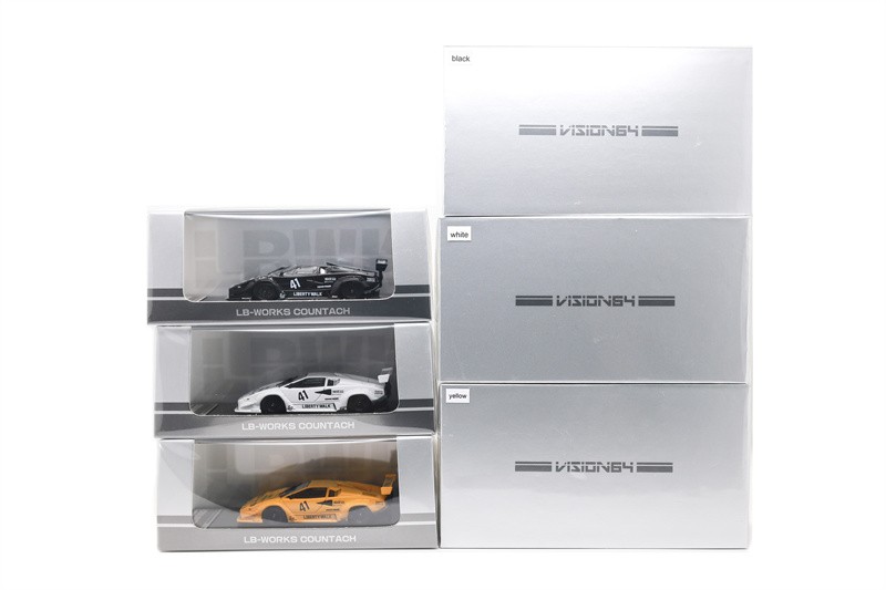 Vision64 1:64 Countach LP500 LB-Works Ordinary/Luxury Diecast