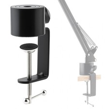 Table Clamp for Microphone Suspension Boom Scissor Arm Stand Holer, Metal Mic
