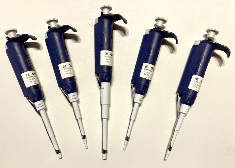 Used Rainin LTS pipette set (P1000, P200, P20, P10, P2) only 1 owner
