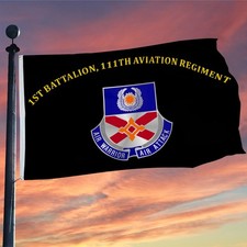 1st Battalion, 111th Aviation Regiment US Army Military Flag 3x5Feet Man Cave