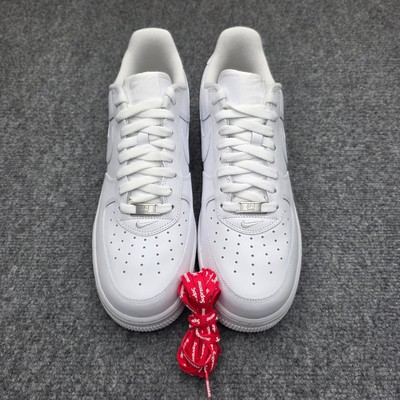 Size 10.5 - Nike Air Force 1 x Supreme Low Box Logo - White  display picture 2