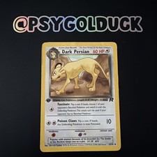 Pokemon TCG Dark Persian 42/82 1. Edition Team Rocket Standard Rare Good HP A2