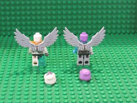 Lot of 2 LEGO Legends of Chima Vardy Voom Voom Minifigures 70226 70147 V32