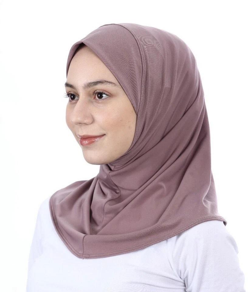 Hijab Fertig Kopftuch 1-teilig 23-Farben Bonnet Bone Amira Niqap Praktisch Islam - Bild 3 von 4