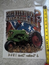 Vintage T-Shirt Transfer Iron On Graphic Southern Heritage US Farm Tractor