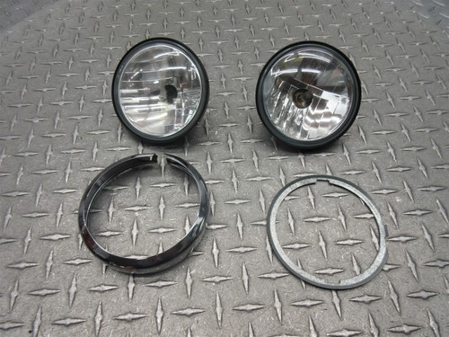 2008 Harley Davidson Road King Classic FLHRC Auxiliary Front Lights Lamps OEM