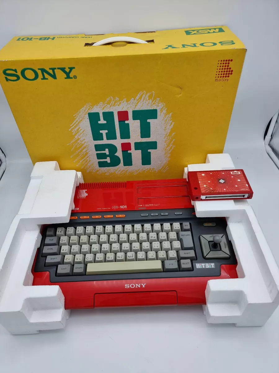 SONY HIT BIT HB-101 MSX RED MODEL JAPAN USED VERY RARE