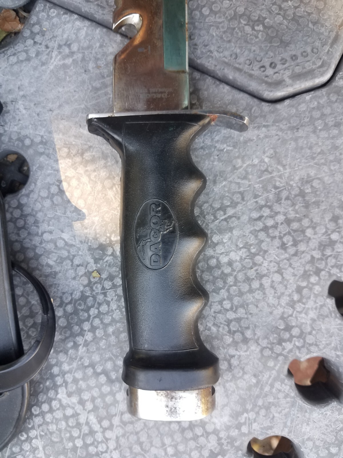 DACOR VINTAGE DIVE KNIFE with LEG SHEATH GREAT CONDITION eBay