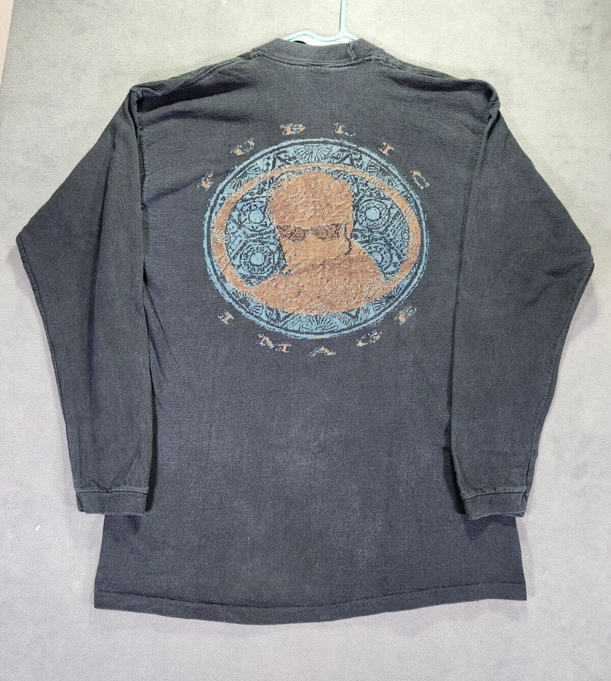 Camisa De Colección Imagen Pública Manga Larga Grande Años 90 Grunge Fade Gráfico Camiseta EE. UU. Foto 2 de 4