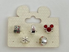 Disneyland Disney Parks World Mickey Mouse Christmas Holiday Silver Bead Charms