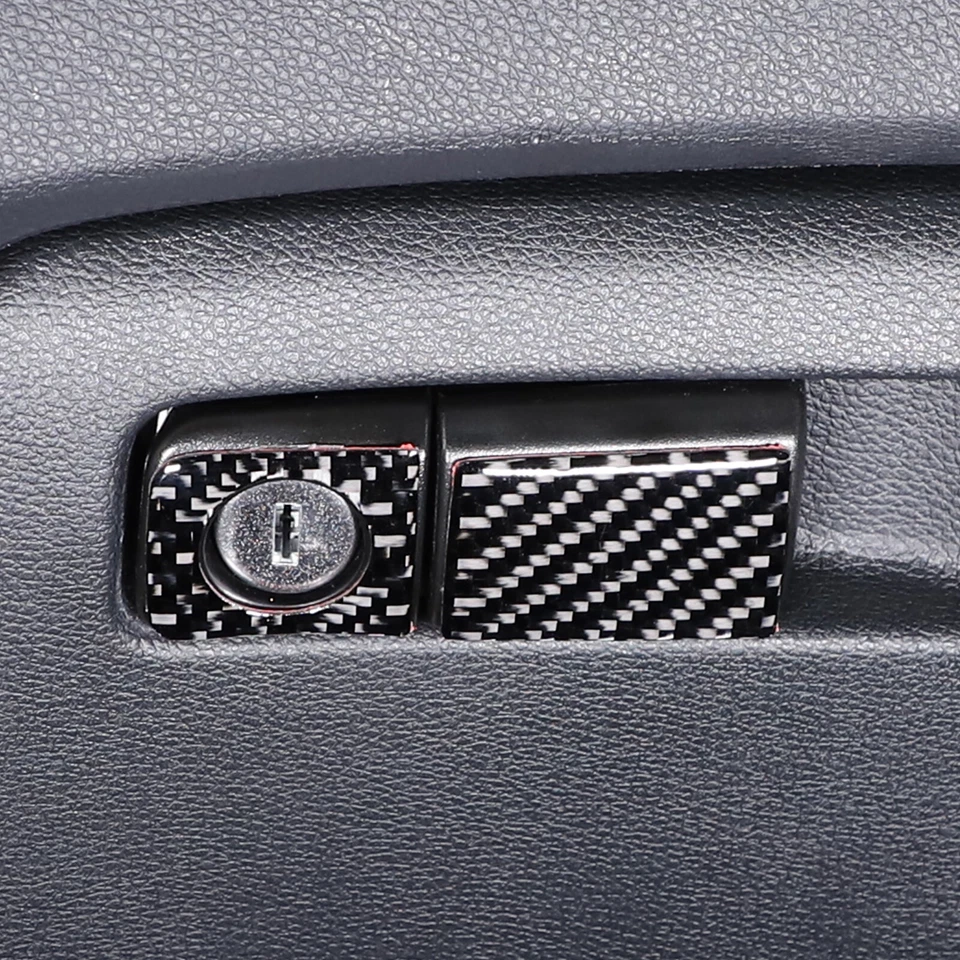 For Honda Pilot 2015-19 Real Carbon Fiber Co-Pilot Storage Box Handle Cover Trim - Image 4 of 4