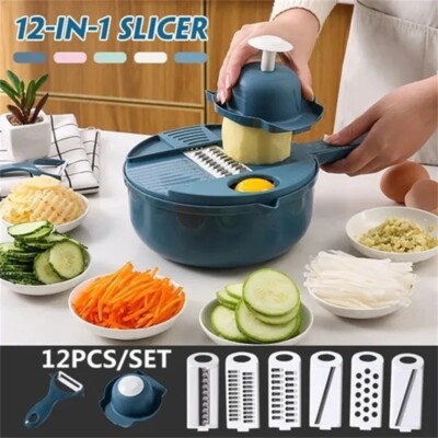 Packung Cuisine Multifunktions 12 IN 1 Gadget Martinez Reibe Schnitt Fine Chips