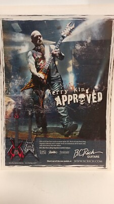 B.C. RICH GUITARS - KING V _ KERRY KING APPROVED   11 X 8.5- PRINT AD. 7