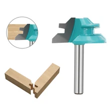 3X 45 Degree Lock Miter Router Bits 1/4" Shank Woodworking Tool Joint Router Bit