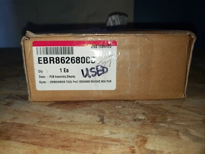 ebr86268008 OEM LG Dryer Control Board Used 