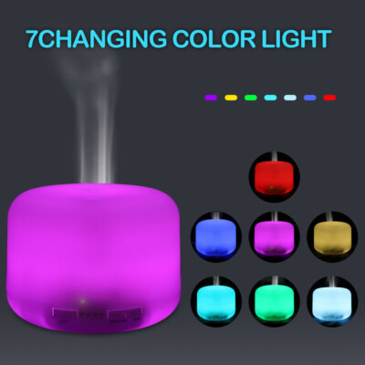 500ML Aroma Air 7 LED Essential Oil Diffuser Ultrasonic Aromatherapy Humidifier