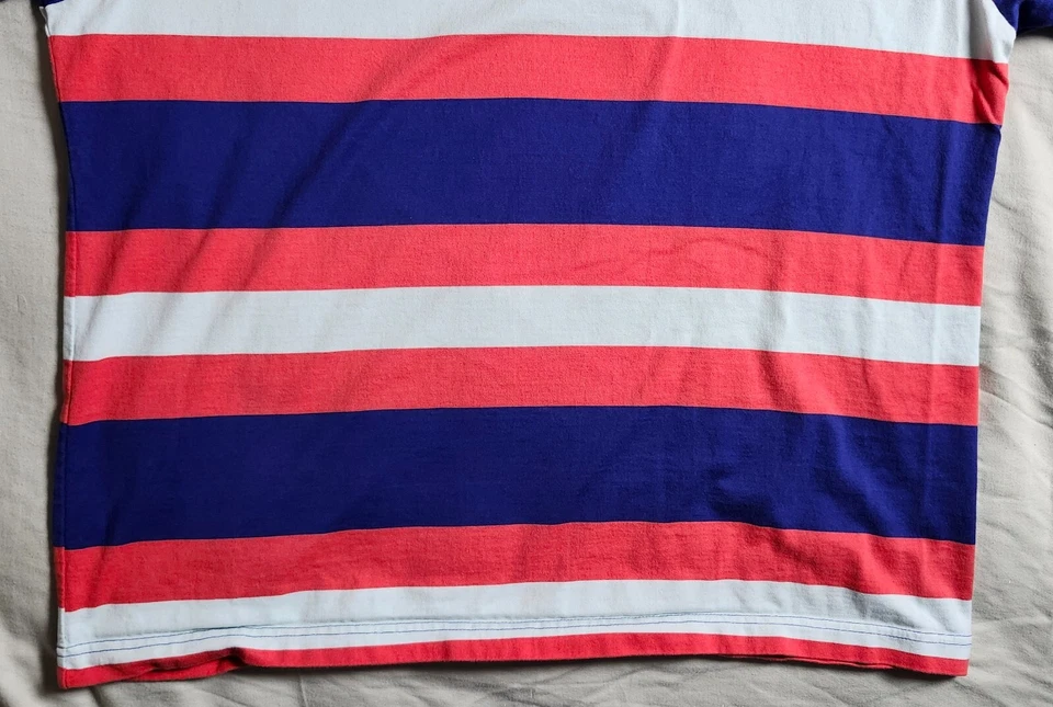 Air Jordan многоцветный в полоску футболка мужская ворота 100% хлопок размер большой - Изображение 3 из 4