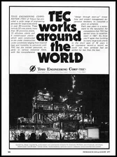 1977 Toyo Engineering Corporation Tokyo Japan Photo TEC Chemical Plant Print Ad
