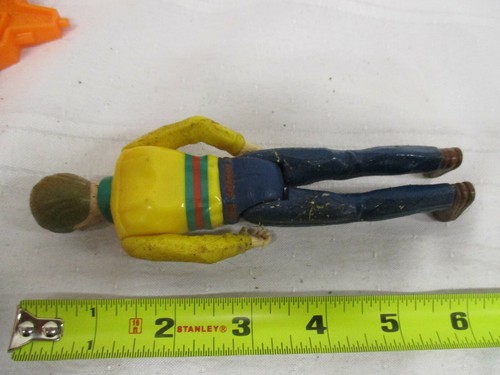 Vintage Playskool Mechanics Garage man worker yellow blue mechanic | eBay