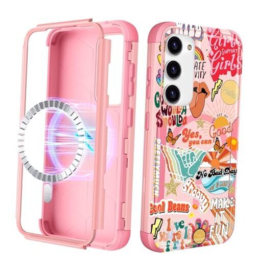 Case - [Compatible with MagSafe] Women Girls for Samsung Galaxy S24 Collage