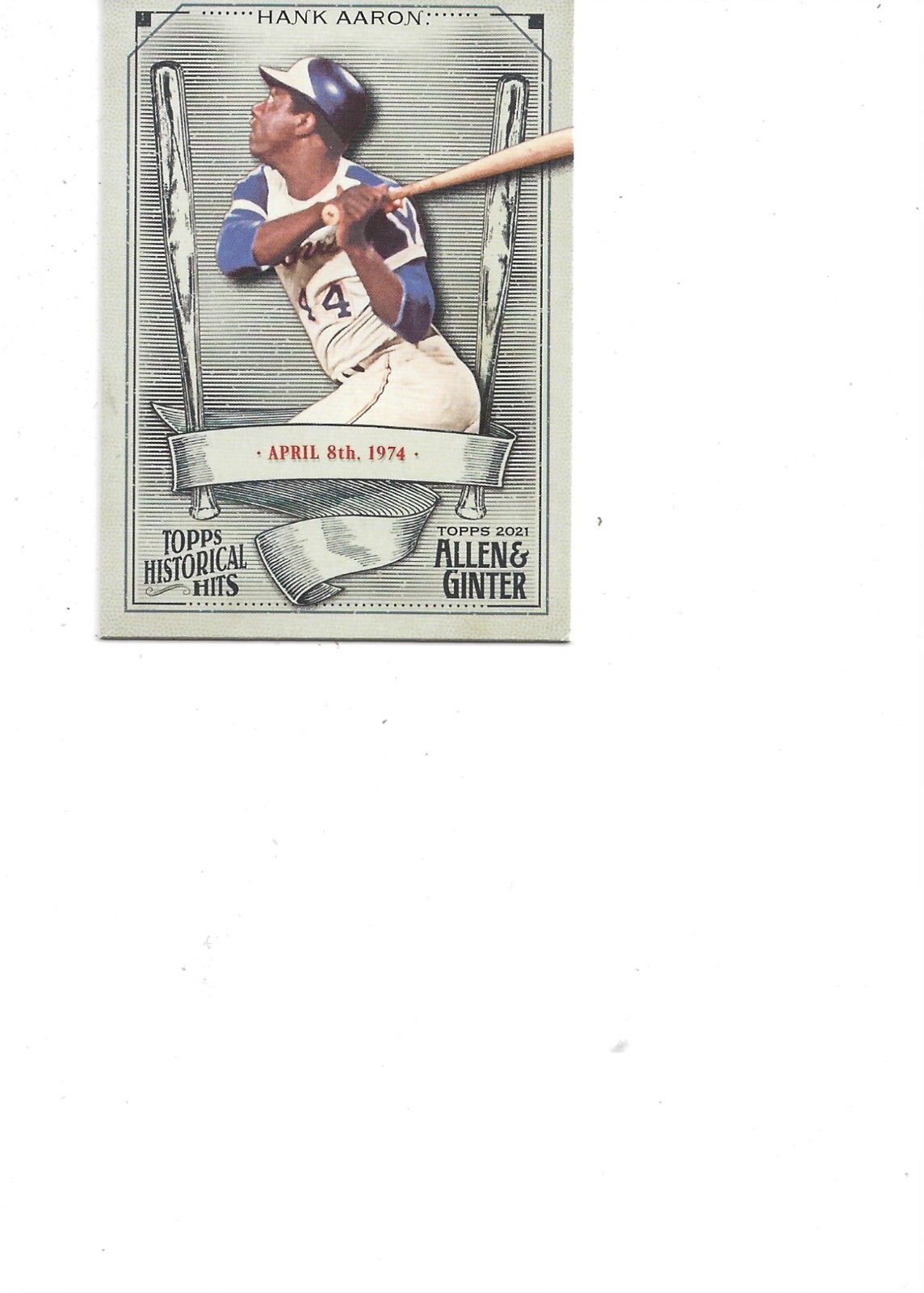 2021 ALLEN AND GINTER HH8 HISTORIC HITS HALL OF FAME HANK AARON eBay