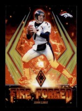 JOHN ELWAY 2021 PANINI PHOENIX #FF-9 FIRE FORGED YELLOW PARALLEL #69/75 BD9209
