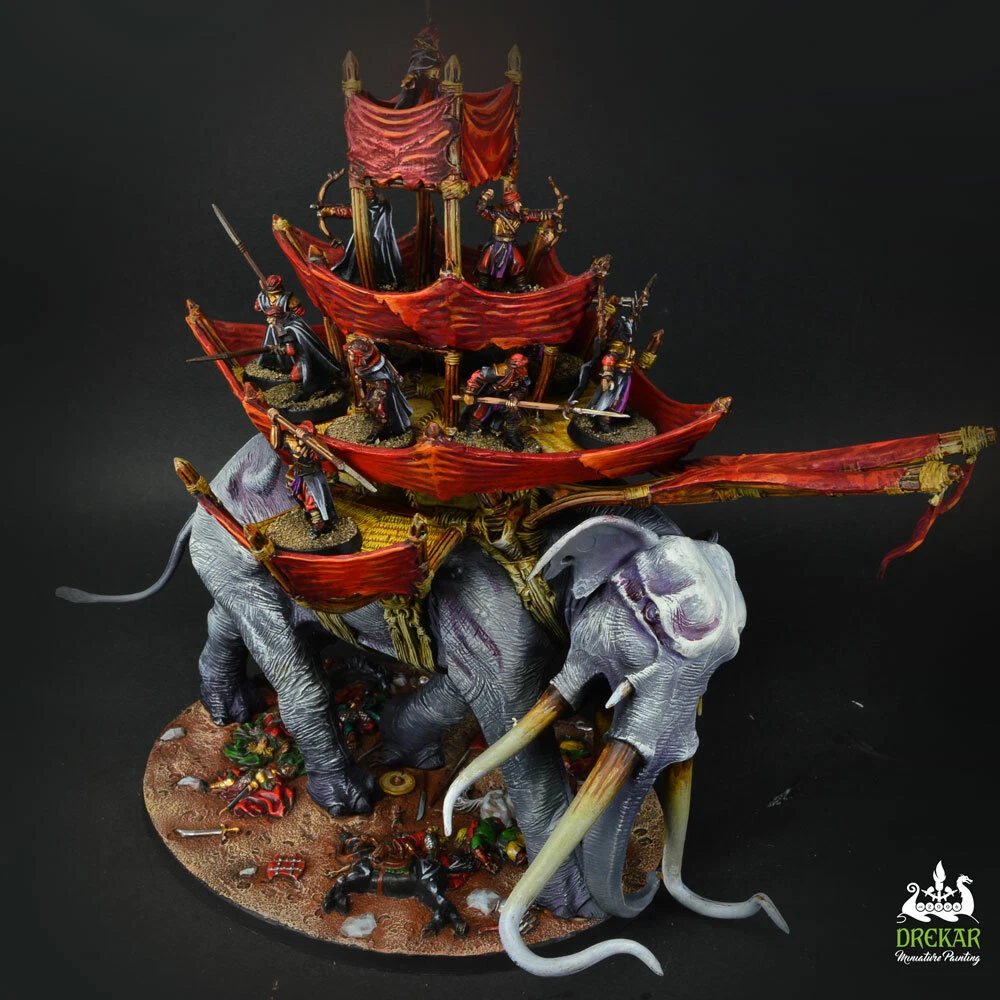 War Mûmak of Harad Lord of the rings ** COMMISSION ** painting