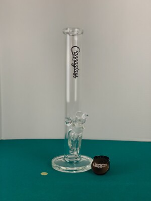 Heavy-Duty Glass Bong   Cannaglass : Smooth Daily Use Water Pipe, 16 