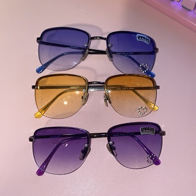 Young Girls Children Various Colors 3-Piece Sunglasses Set