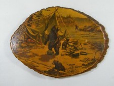 VINTAGE WEISER NEAR HELLS CANYON, ID BEARS IN CAMP PHOTO ON WOOD