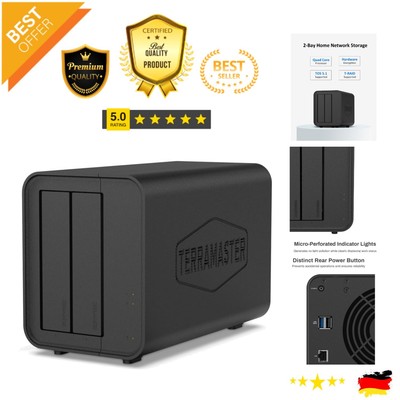 F2-212 Netzwerk Speicher mit 4K Video Unterstützung - 2-Bay NAS