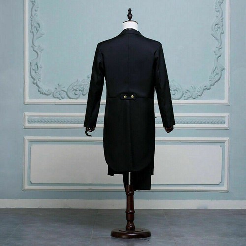 Hombre Bordado Encaje Solapa Smoking Frack Traje Chaqueta Pantalones Baile Boda - Imagen 7 de 13