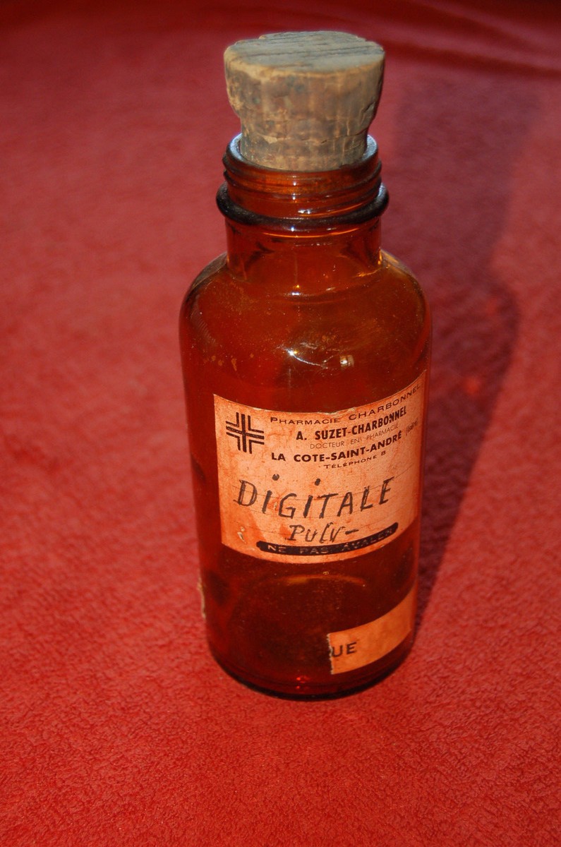 Flacon Pharmacie En Verre Apothicaire Vintage - Vierge - Fabriqué En France - Occasion
