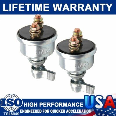 2 Pack 125A 12V Racing Master Battery Quick Disconnect Power Cut/Shut Off Switch