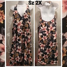 NWT Womens Steady Plus Size 2X Vintage Inspired Halter Dress