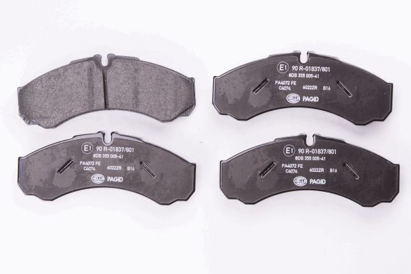 Hella 8DB 355 005-411 Bremsbelagsatz, Scheibenbremse FüR Iveco-image