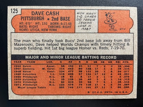 1972 Topps Baseball Cards - Singles - You Pick (Card #s 1-379) - Free Shipping - Picture 166 of 461