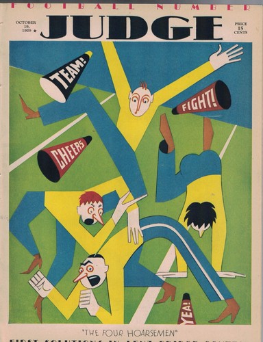 1929 Judge October 19 - Football issue; cheerleaders; Harvard; Princeton - 第 1/1 張圖片