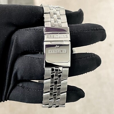 BREITLING BENTLEY MOTORS T 49mm BLACK BURGUNDY DIAL STAINLESS