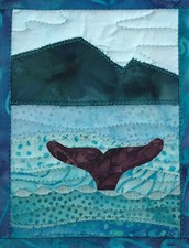 On The Trail Creations Whale Tale Quilted Gre...