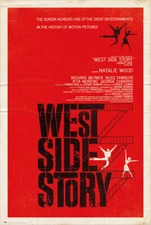 West Side Story - Movie Poster (Regular Style - Red & Black) (Size: 24" x 36")
