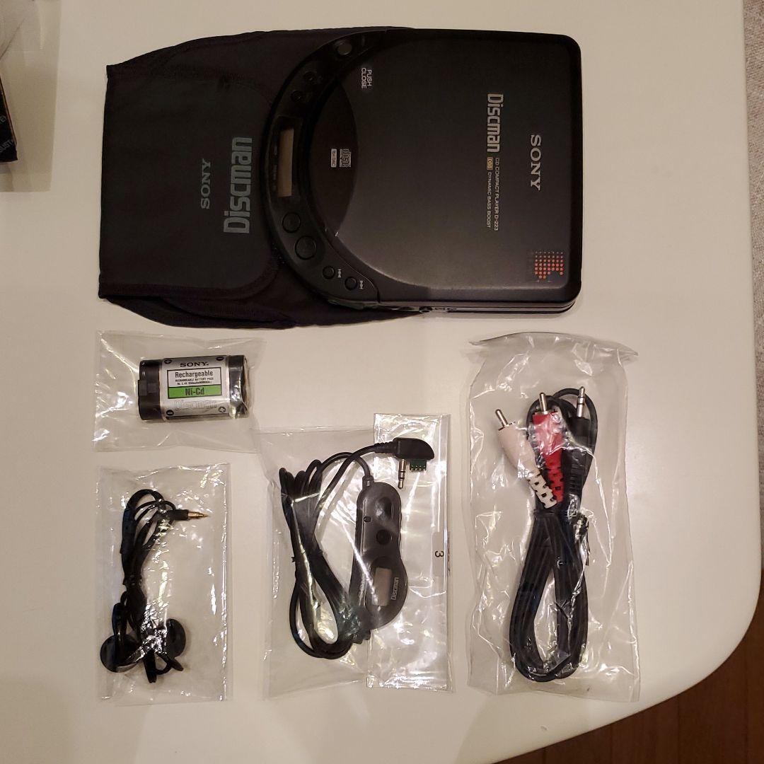 SONY D-223 CD Walkman Portable CD Player Black Operation SONY D-223 CD Walkman Portable CD Player Black Operation