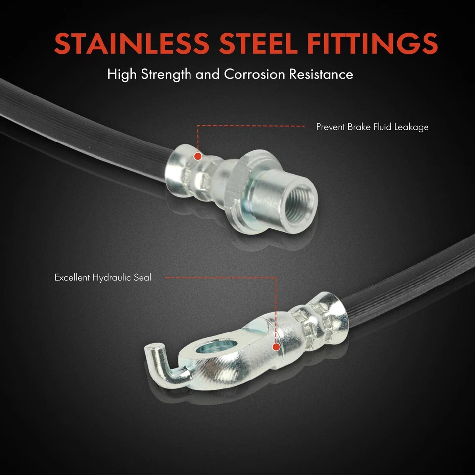 2x Manguera hidráulica de freno delantera izquierda y derecha para Scion iQ 2012-2015 Hatchback Foto 4 de 4