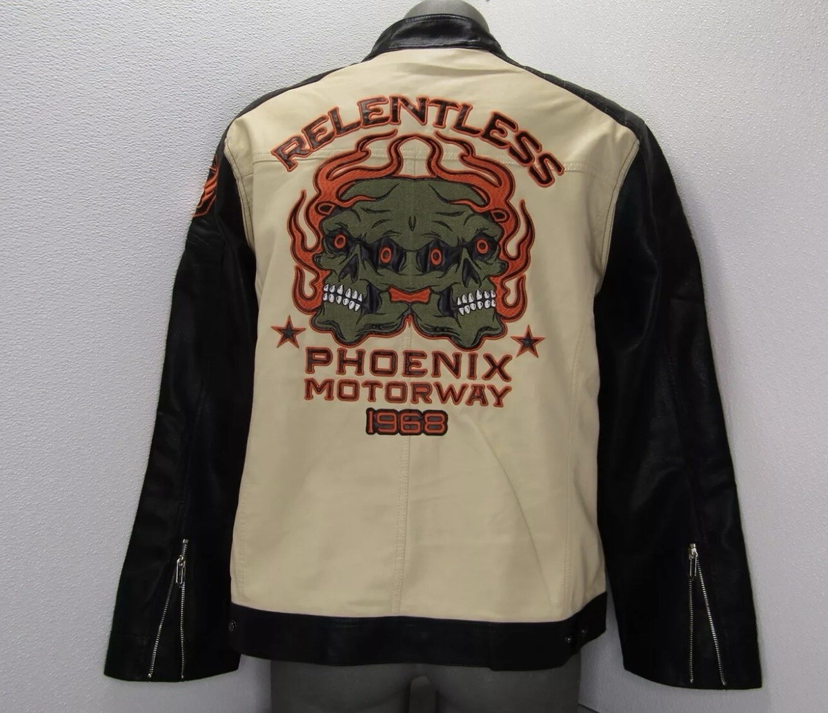 MOTOR MISSION DISTRICT MOTO レザージャケット 受注商品】“MOTOR feat. MISSION DISTRICT” WASHABLE C