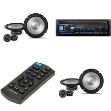 Alpine UTE-73BT, RUE-4360 Remote with 2 Pairs Alpine S2-S80C Type S 8" Compon...