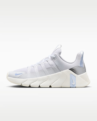 Nike Free Metcon 7 Damen Trainingsschuhe in Weiß/Wasserstoffblau/Silbermetallic
