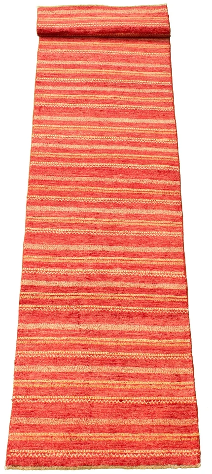 Vintage Hand-knotted Runner Rug 2'4" x 10'8" Traditional Oriental Wool Carpet - Image 3 of 4