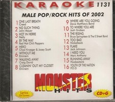 Monster Male Pop Rock Hits Of 2002 Karaoke Cdg - CD -  NEW/STILL SEALED 