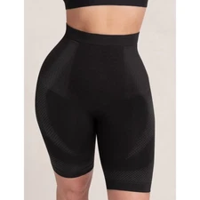 Shapermint Black Medium Large Everyday Empower Jacquard Shaper Shorts 55023