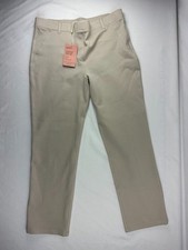 NWT Quince Pants Ecru Ponte Straight Leg Faux Pockets Women's M